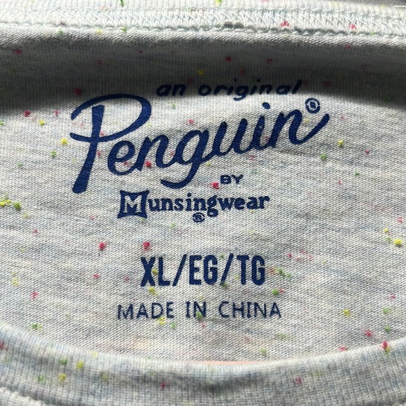 Original Penguin Women’s White With Colorful Dots “Good vibes” T-shirt Size XL - Picture 6 of 8